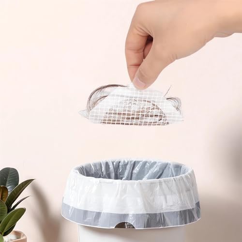 GYLCTOM Shower Hair Catcher Sticker - 100PC Disposable Drain Cover