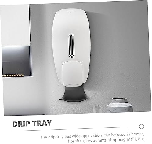 2pcs Automatic Soap Dispenser Drip Catcher Wall Mount Tray