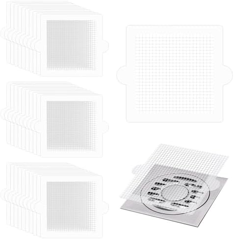 40 Pack Disposable Square Hair Catcher for Drains