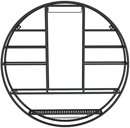 Pimex Wall-Mounted Wine Rack with Stemware Holder Black 80x11x80cm