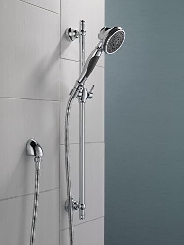 Delta Faucet 57021 Slide Bar Handshake Showerhead Chrome 4 Settings