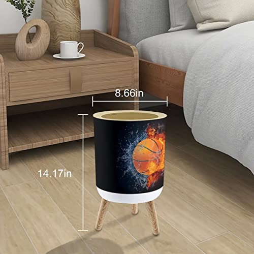 NBWEE Shabby Chic Trash Can 18 Gallon