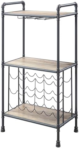 TREATLIFE Home Antique Oak Stemware Wine Rack