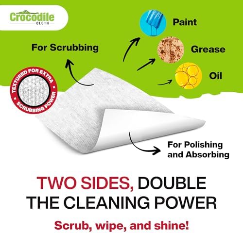 Crocodile Cloth PowerScrub - 80 Dual-Surfaced Cleaning Wipes