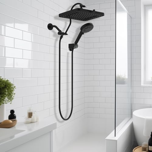 Hibbent 13 Rain Shower Head with 5 Modes and 12 Extension Arm