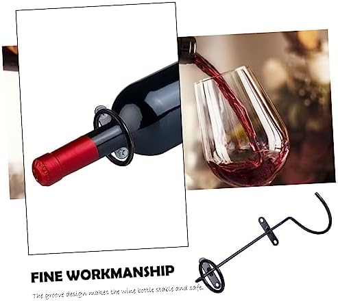 Cabilock 6Pcs Iron Wall Wine Racks Stylish Storage