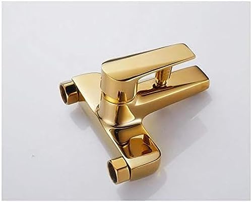 TECKI Gold Two Headed Shower Set with Rain Heads