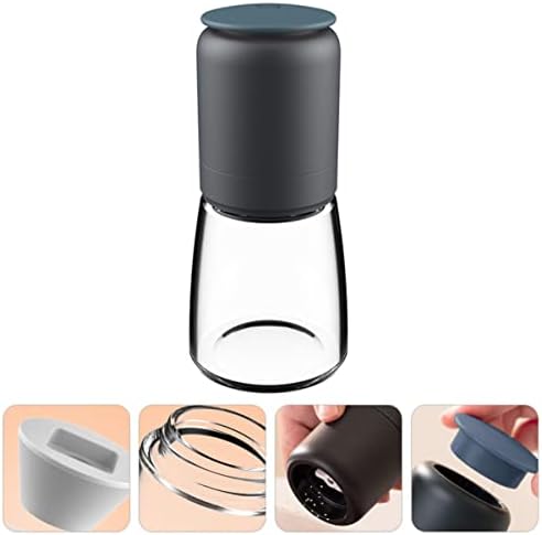 Alipis Pepper Salt Shaker Set Glass 304 Stainless Steel