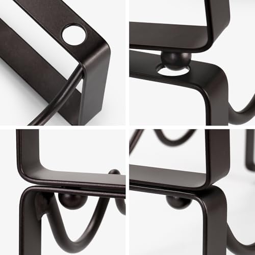 Carperipher 3 Tier Metal Wine Rack with 12 Bottles Capacity