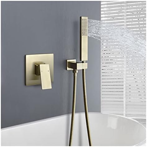 Hidden Waterfall Bathtub Faucet with 3 Modes Shower Set