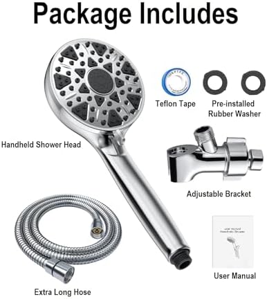 Diiwet Handheld Showerhead 7 Settings High Pressure