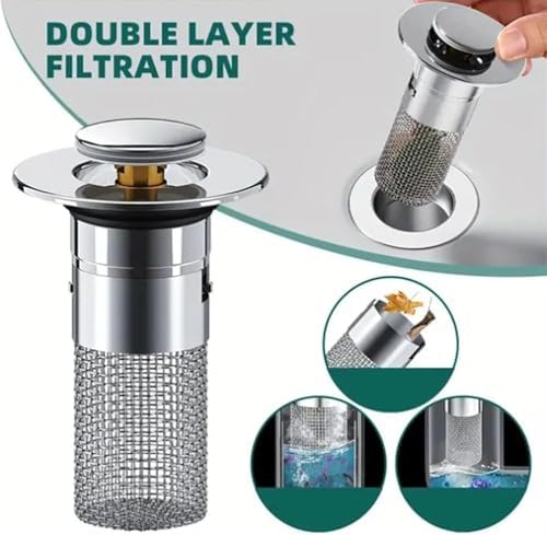 Timnamy Drain Strainer for Bathroom Sink and Bathtub