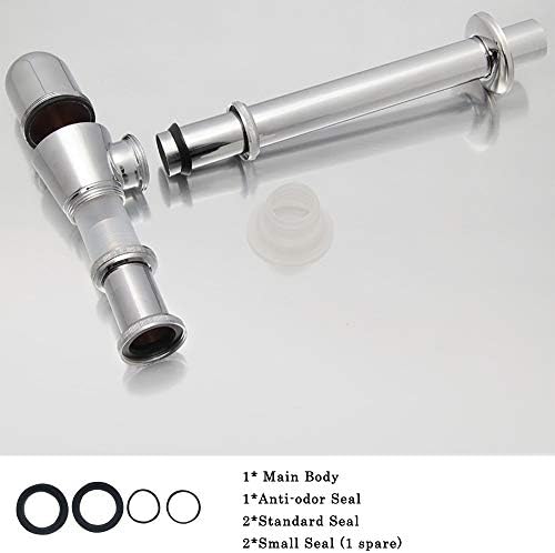 Chrome Bathroom Basin Sink Bottle Trap Waste Drain Kit 1-14 Inch 1