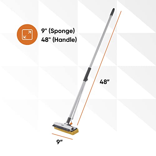 Superio Sponge Mop Pad Washable Reusable for Tile Laminate Bathroom Kitchen Garage