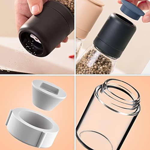Alipis Pepper Salt Shaker Set Glass 304 Stainless Steel