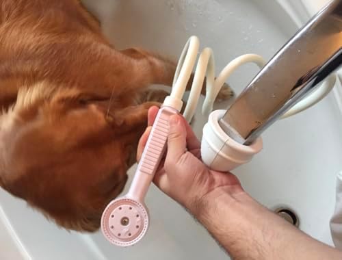 RMG Portable Handheld Shower Sprayer for Round Tub Spouts