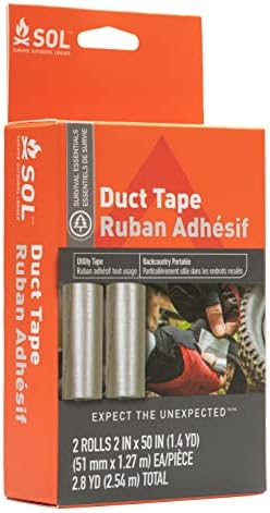 SOL Survive Outdoors Longer Duct Tape 2 x 50 2 Count