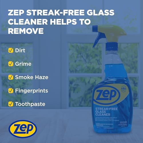 Zep Streak-Free Glass Cleaner 32 Oz Case of 12