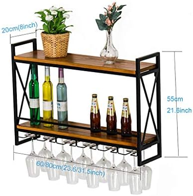 ZJDYDY Wall-Mounted Wine Rack Holder with Cork Storage
