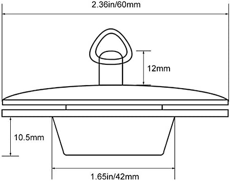 Fdit Universal Chrome Drain Cover with Chain