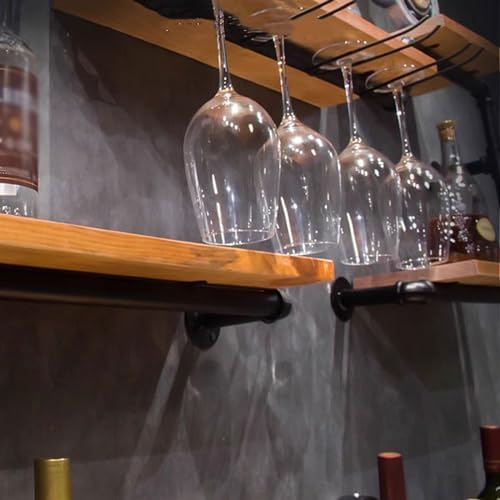 GRFIT Wall-Mounted Wine Rack with Industrial Style