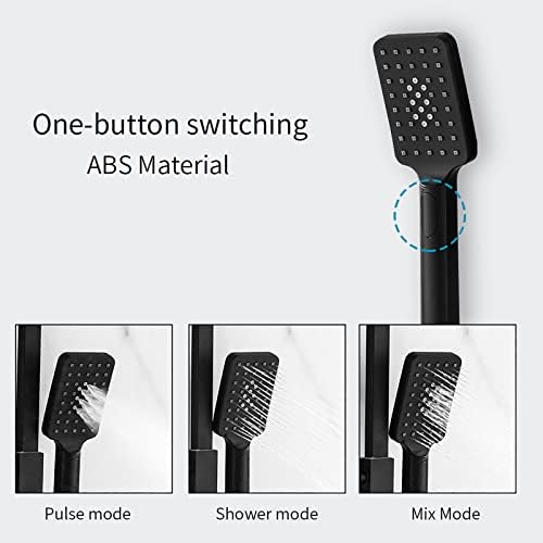 Adjustable Rainfall Shower System Set with Handheld and Tub Spout