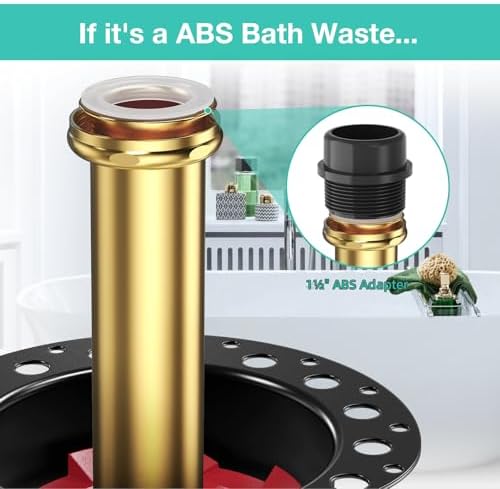 ABS Island Tub Drain Rough-in Kit with Dust Cover