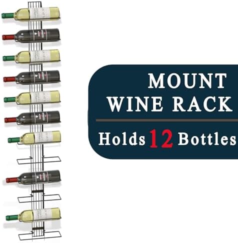 Wall Mount Wine Rack for 12 Bottles by J JACKCUBE DESIGN