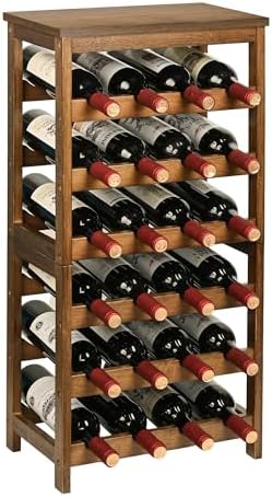 VASMIA 6-Tier Freestanding Bamboo Wine Rack 1