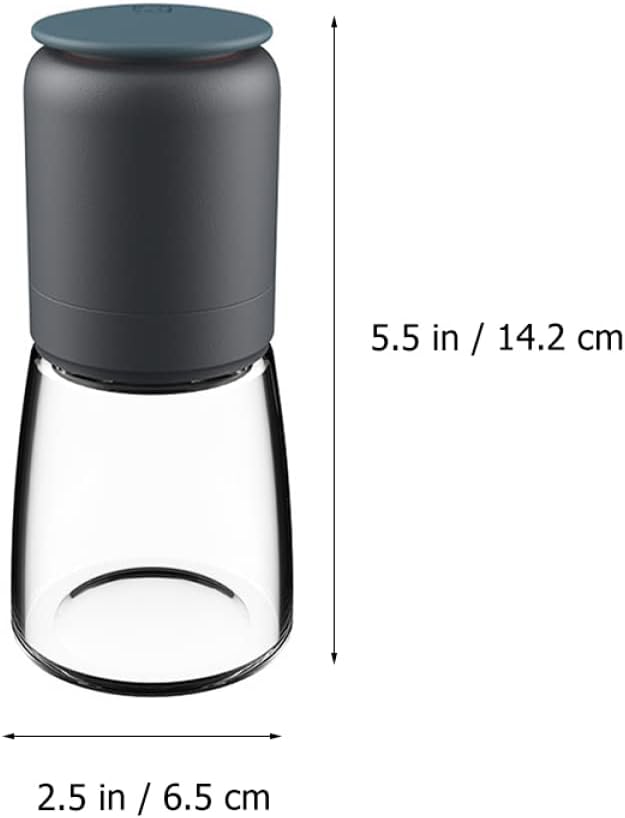 Alipis Pepper Salt Shaker Set Glass 304 Stainless Steel