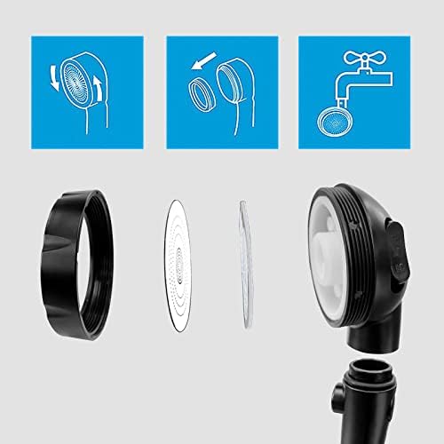 KAIYING Handheld Shower Head with 3 Spray Modes and ONOFF Switch Black