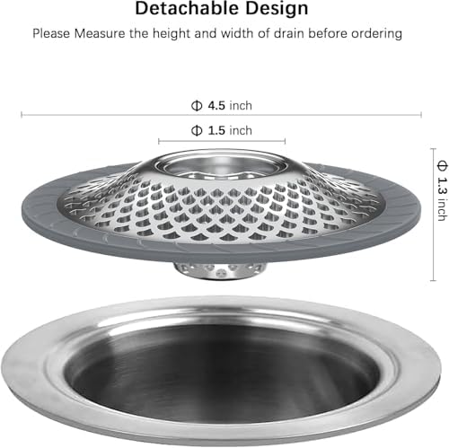 Burfocus Sink Protectors for Kitchen Sink - Silver