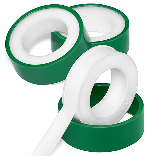 3 Roll Teflon Pipe Sealing Tape - 374 to 536F 390 in Length Green