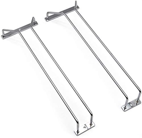 RedDreamer 14-Inch Stemware Rack Set of 2 Chrome Finish