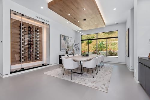 Ultra Wine Racks Wall Mounted 18 Bottle Matte Black Wine Storage