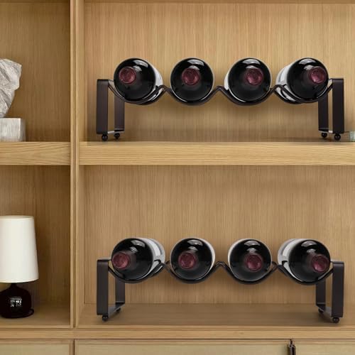 Carperipher 3 Tier Metal Wine Rack with 12 Bottles Capacity