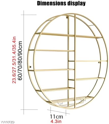 YVYKFZD Wall-Mounted Wine Rack Space-Saving Black Design 60x11x60cm