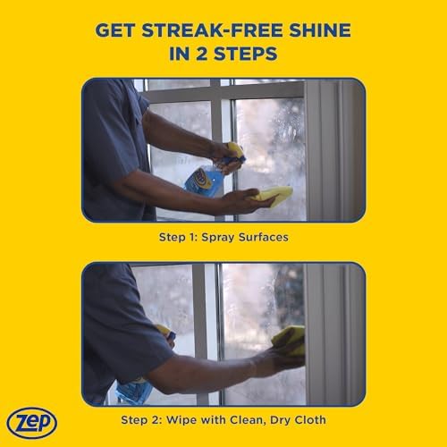 Zep Streak-Free Glass Cleaner 32 Oz Case of 12