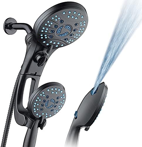 Hotel Spa AquaCare 50-Mode 3-Way Shower Head Combo with Adjustable Arm