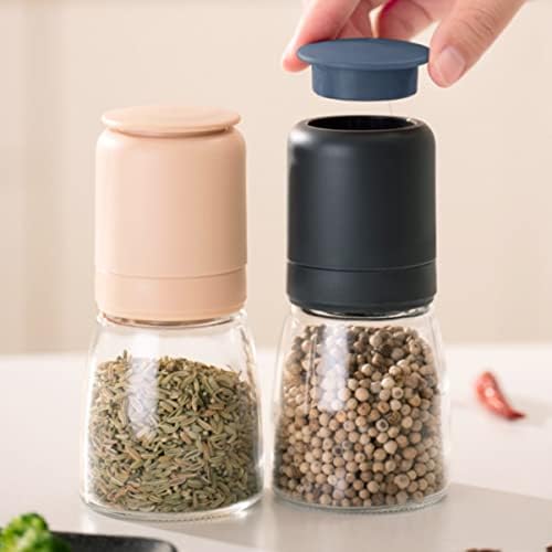 Alipis Pepper Salt Shaker Set Glass 304 Stainless Steel