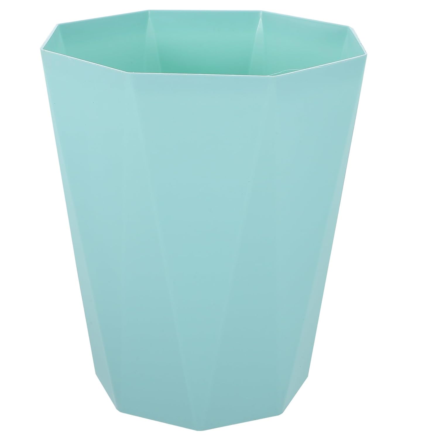 Tofficu Emerald Green 5L Trash Can with Diamond Pattern
