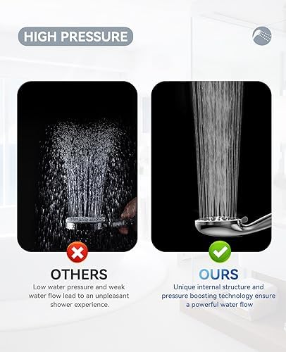 JDO High Pressure Handheld Shower Head with 9 Settings 1