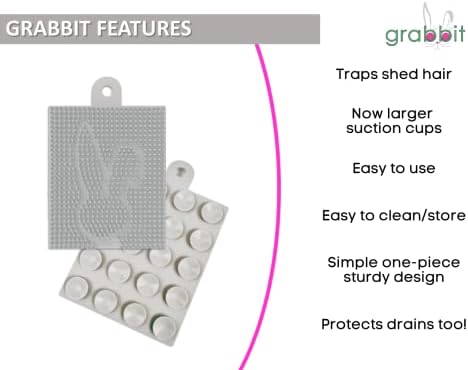 GRABBIT Hair Catcher - Trap Shed Hair Protect Drains