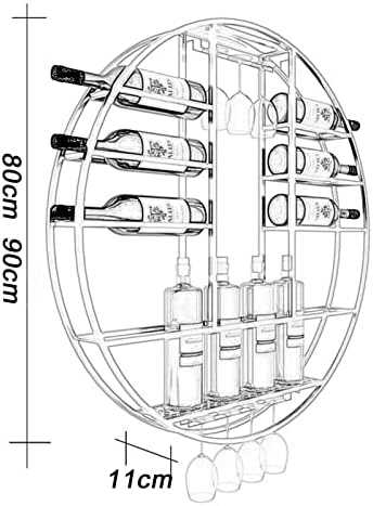 ZJDYDY Wall-Mounted Wine Rack Organizer