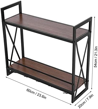 OBong 2-Tier Wall-Mounted Wine Rack with Guardrail and Floating Shelves