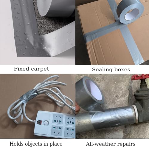 Heavy Duty Waterproof Duct Tape 2 Inch x 54 Yards 3-Pack