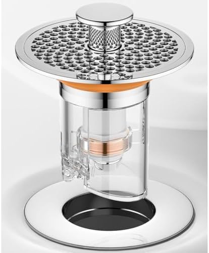 Eptaufty Bathroom Sink Drain Strainer with Spring Core 1