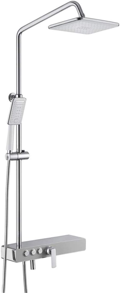 White Gold Triple Function Wall Mount Shower System 1