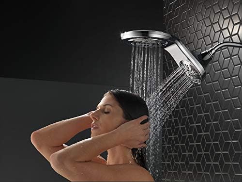 Delta HydroRain H2Okinetic 5-Setting Shower Head Combo Matte Black