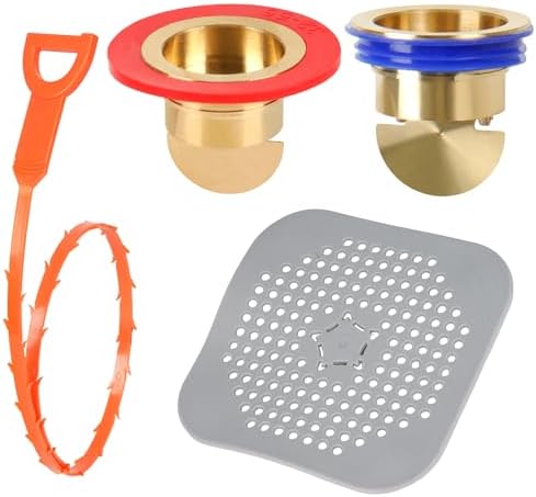 AHUONEL 4Pcs Drain Cleaner Tool Set Universal